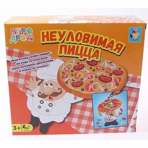 Игра настольная из серии Игродром - Неуловимая пицца (1TOY, Т13552)